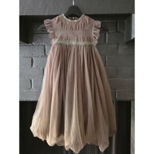 Trish Scully Child Brown Girls fairytale tulle lacey Princess dress size 7